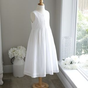 Strasburg Girls NWOT White Cotton Sundress Spring Beach Portrait